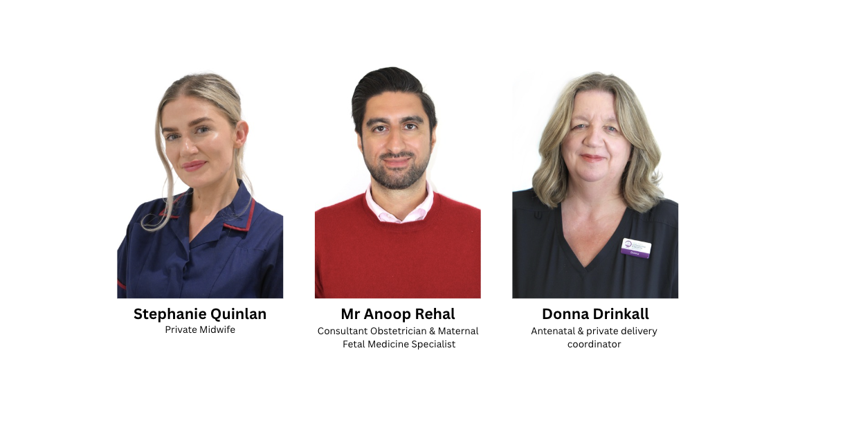 Private Antenatal Care with Obstetric Consultant Mr Anoop Rehal and Midwife Stephanie Quinlan at MUMS Solihull
